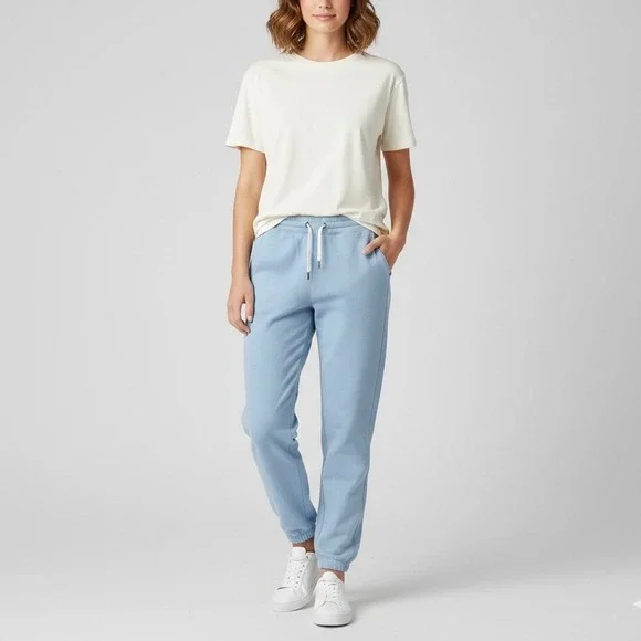 Vuori Women's Laguna Lounge Pants Light Blue Jogger Sweatpants Size Medium - Picture 1 of 7
